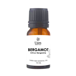 Uzen Essentials Bergamot 100% Pure Essential Oil 10ml