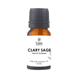 Uzen Essentials Clary Sage 100% Pure Essential Oil 10ml